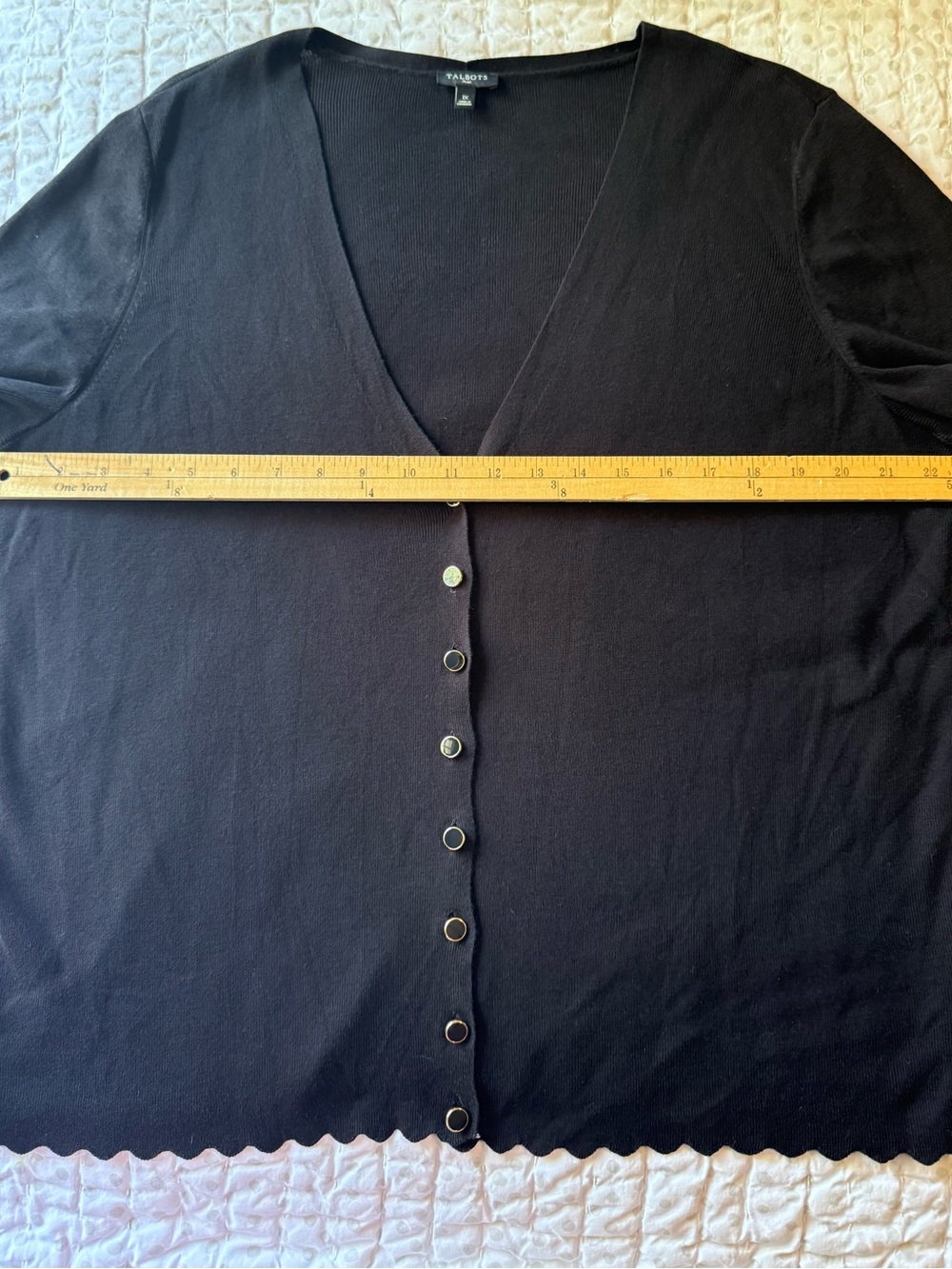 Talbots Black Cardigan - Picture 7 of 10